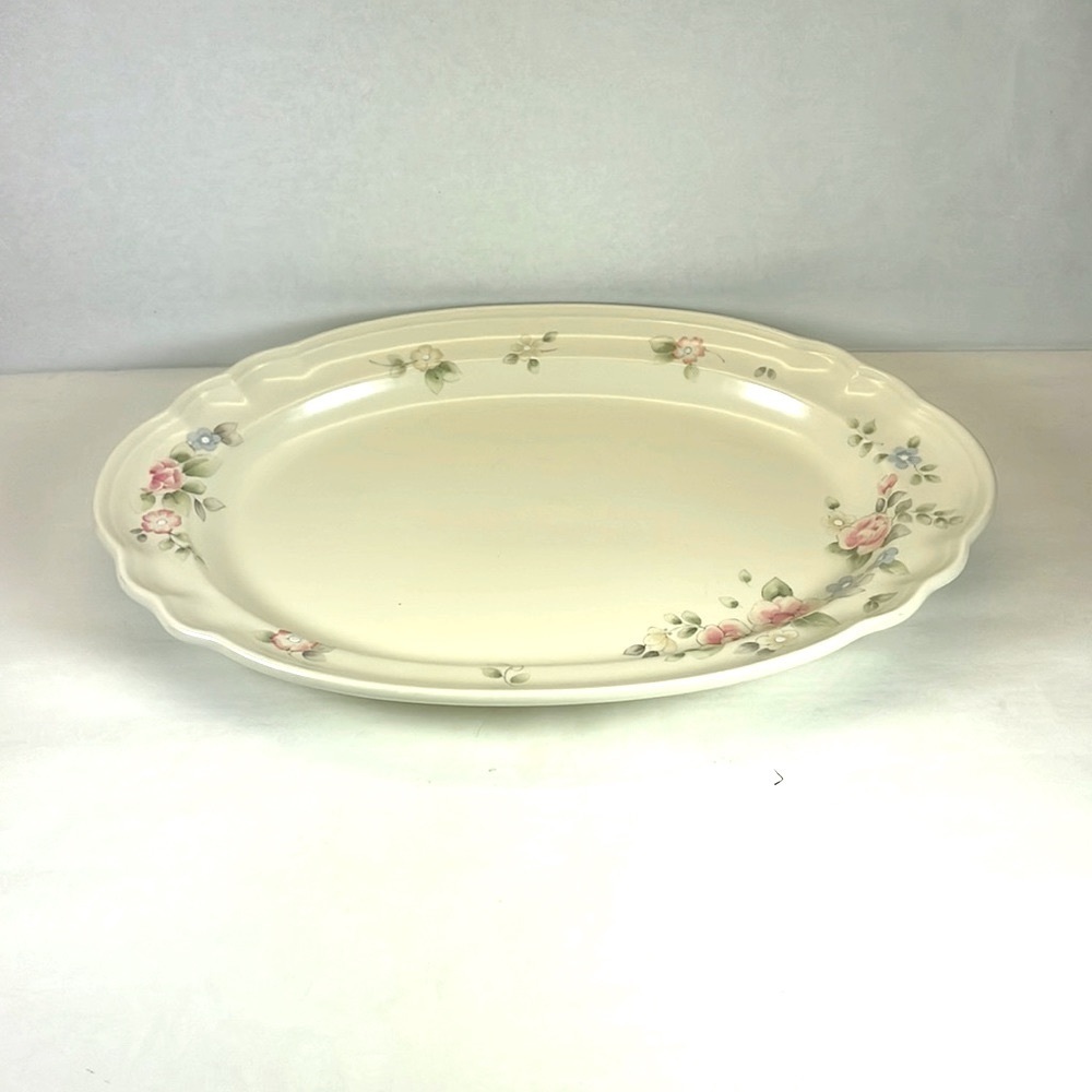 Pfaltzgraff Tea Rose Platter Oval stoneware